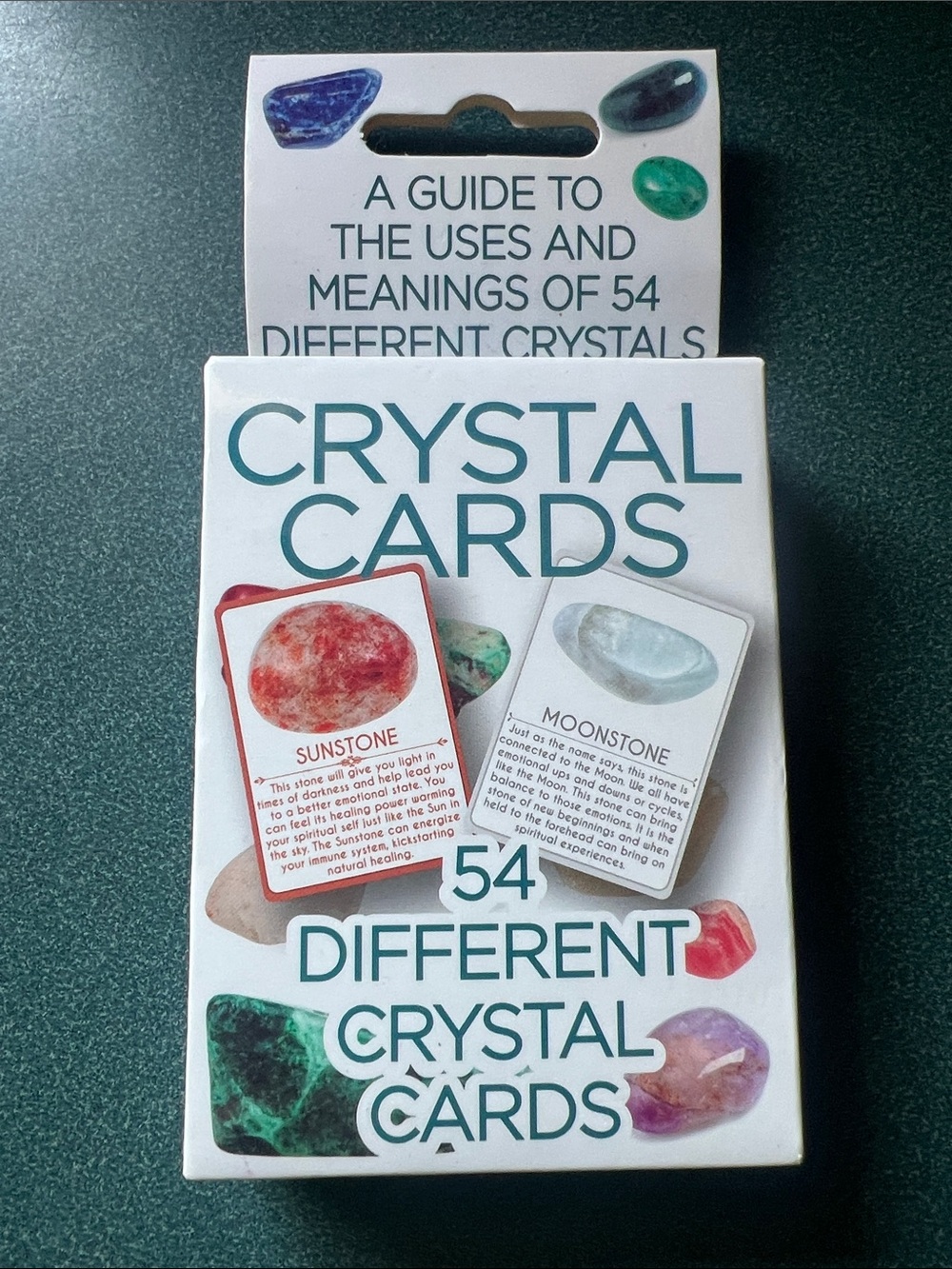Crystal Cards Deck — Green Crystal Illustration Set